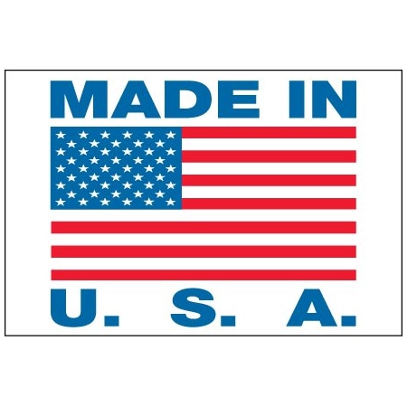 Bsc Preferred 2 x 3'' - ''Made in U.S.A.'' Labels BUY00021122